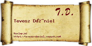 Tevesz Dániel névjegykártya